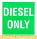 DECAL, Diesel Ground Support Equipment Part