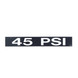 DECAL, 45 PSI for Aviation Ground Support Equipment