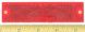 Reflector 1-1/8 x 4-3/8 Red for Aviation Ground Support Equipment