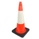 CONE, 75CM RED 4.2 KG 1 REFLECTIVE STRIP-RS75040SRED