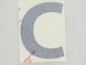 LETTER, C 10IN DELTA BLUE-10INDELTABLUEC