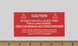 Sticker for Battery - Aviation Ground Support Equipment Part