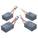 Brush Motor 2 Wire DC Set for Aviation Ground Support Equipment