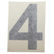 DECAL, NUMBER 4 DI for Aviation Ground Support Equipment