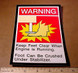 DECAL, WARNING STAB