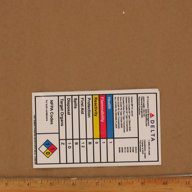 DECAL for HMIS Deicer Equipment Durable Marking | Sage Parts