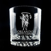 Wholesale engraved 10.25 oz. Nob Hill customized with Orlando Watch Company logo on a black background