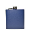 6 ounce Navy Blue powder coated flask. Sold at wholesale prices. Engraved with your logo. 