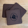 Wholesale engraved Rum Square Coaster customized with Sixteen Cypress logo