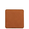 Wholesale Cognac Brown Square Coaster engraved with your logo