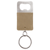 Wholesale Square Tan Keychain Bottle Opener engraved with your logo