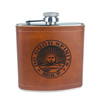 Wholesale 6oz Aged Cognac Flask Engraved with Do Good Spirits Logo