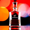 Wholesale engraved Le Decant Whiskey Decanter customized with Whiskey Fox logo on a bokeh background