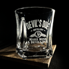 Wholesale Classy Whiskey Glass and matching Decanter Engraved with Devils Due Logo 