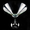 Wholesale engraved 10.5 oz. Classic Martini Glass customized with Haku Vodka logo on a black background