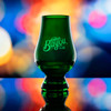 Blind tasting Glencairn Green customized with Bayou Rum engraved logo