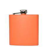 Wholesale 6 oz. Orange Tangerine Flask engraved with your logo