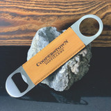 Wholesale engraved Golden Wheat Bottle Opener customized with Cooperstown Distilling logo