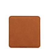 Wholesale Cognac Brown Square Coaster engraved with your logo