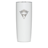 Wholesale engraved 24 oz. MiiR Coffee Tumbler customized with Mountain logo on a white background