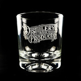 Wholesale Whiskey Barrel OTR Rocks Glass Engraved with Distillery Products Logo