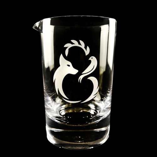 Wholesale Cristallo Mixing Glass Engraved with Fierce & Kind Logo Wholesale Cristallo Mixing Glass Engraved with Fierce & Kind Logo