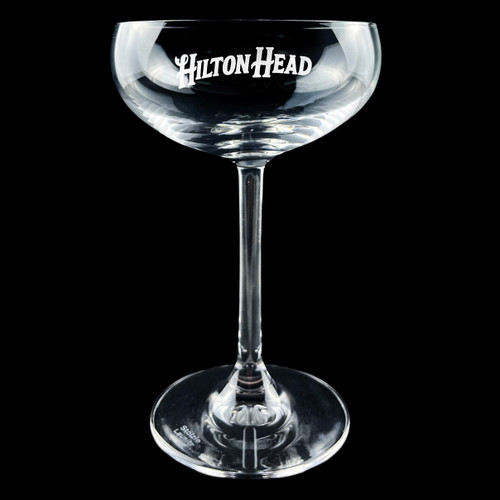 Wholesale Stolzle Coupe Glass Engraved with Hilton Heads Logo