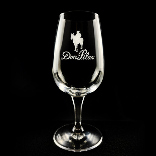 Stolzle Tequila Nosing Glass Engraved with Don Pilar Tequila Logo