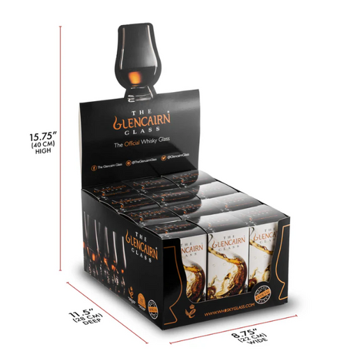 48 Blank Glencairn Whisky Glasses in POP Display