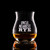 Wholesale engraved Glencairn Mixer Glass customized with Uncle Nearest Rye logo on a black background