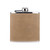 Wholesale 6 oz. Tan Ultrahyde Flask engraved with your logo
