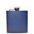 Wholesale 6 oz. Navy Blue Powder Coated Flask engraved with your logo