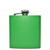 Wholesale 6 oz. Jungle Green Powder Coated Flask engraved with your logo