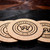 Wholesale engraved Cork Round Coaster customized with Waterloo Gin logo