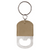 Wholesale Oval Tan Keychain Bottle Opener engraved with your logo