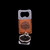 Wholesale engraved Square Cognac Keychain Bottle Opener customized with Seven Three Distillery logo on a black background
