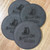 Wholesale engraved Gray Round Coaster customized with Kentucky Owl logo