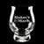Wholesale engraved 8 oz. Kentucky Bourbon Trail Glass customized with Makers Mark logo on a black background