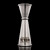 Wholesale engraved Premium Stainless Steel Japanese Jigger customized with Grand Teton Distilling logo on a black background