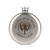 Wholesale engraved 5 oz. Sporran Flask customized with Wilderness Trail Distilling logo on a white background