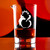 Wholesale engraved Cristallo Mixing Glass customized with Fierce & Kind Logo on a bokeh background