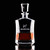 Wholesale engraved Le Decant Whiskey Decanter customized with Whiskey Fox logo on a black background