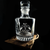 Wholesale engraved Venus Whiskey Decanter customized with Ventura Spirits logo on a black background