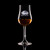 Wholesale engraved 6.25oz Stolzle Euro Tasting Glass customized with Sazciety logo on a black background