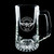 Wholesale engraved 14.5 oz. Craft Beer Mug customized with Ruddock Bros logo on a black background