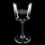 Wholesale engraved 5.5 oz. Romeo Nick & Nora Glass customized with O.H. Ingram Distillers logo on a black background