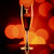 Wholesale engraved 5.75 oz. Romeo Flute Glass customized with Glendalough Distillery logo on a bokeh background
