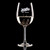 Wholesale 16 oz. Romeo Wine Glass customized with Villa Antonia logo on a black background