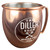 Wholesale engraved Copper Moscow Mule Mugs customized with The Diller Room logo on a White background