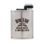 Wholesale engraved 6 oz. Stratoflask B.U.F.F. customized with Devils Due Distilling logo on a white background